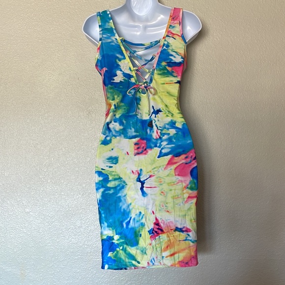 Tie dye body con dress - Picture 2 of 3